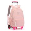 Children Rolling Backpacks School Bags for Girls Trolley Backpack with Wheels Waterproof School Bag Student Wheeled Backpack