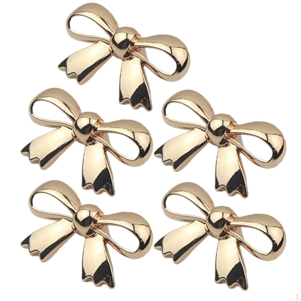 Cheap 5 Pieces Cute Shoe Clips Buckle Accessories Bag Parts Leather