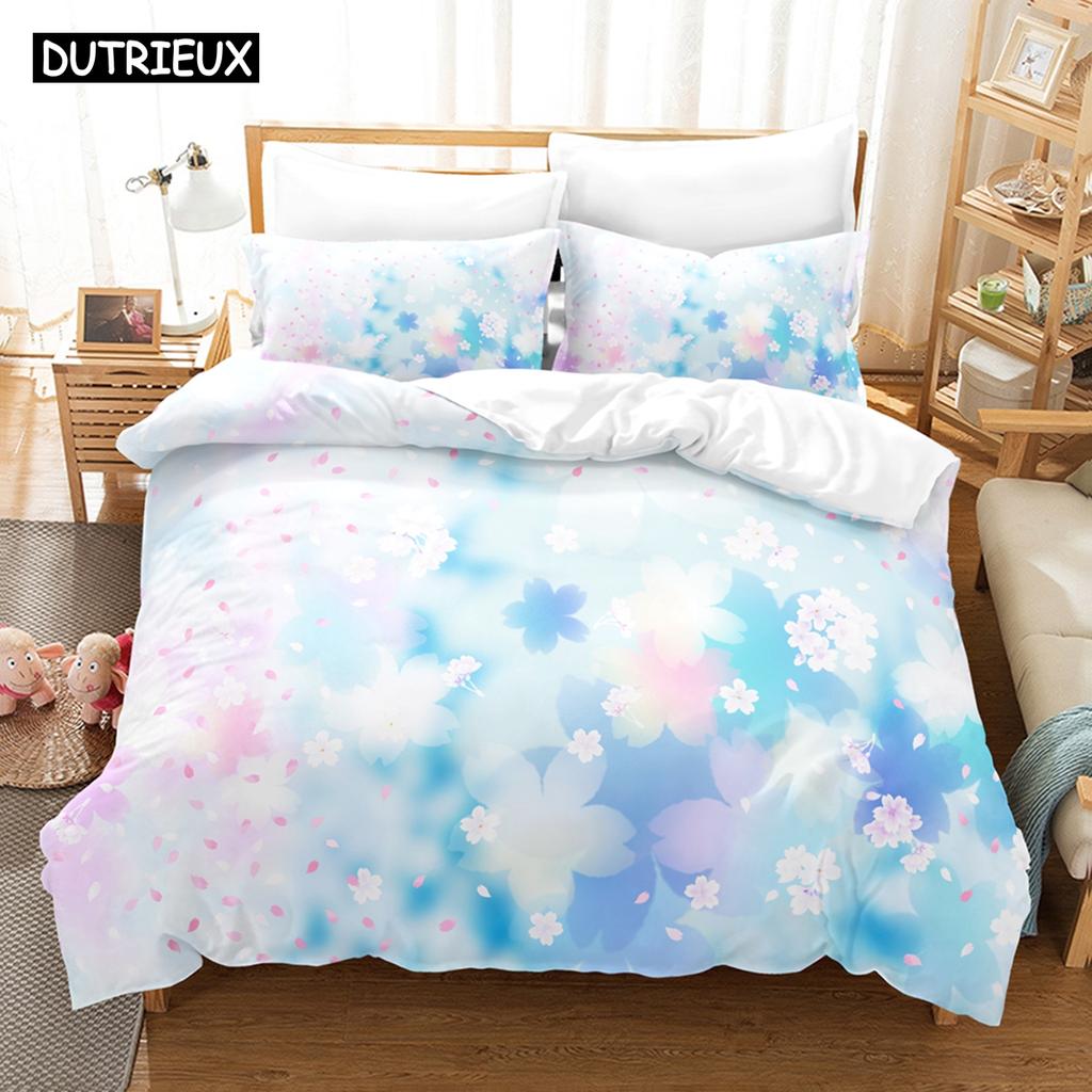 Vibrant Cozy 3D The Gradient Graphics Sets With Bedclothes Bed Polyester Twin Full Queen King Quilt