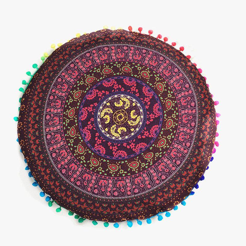 Premium Quality Mandala Round Cushion Cover For A Timeless Bohemian Look