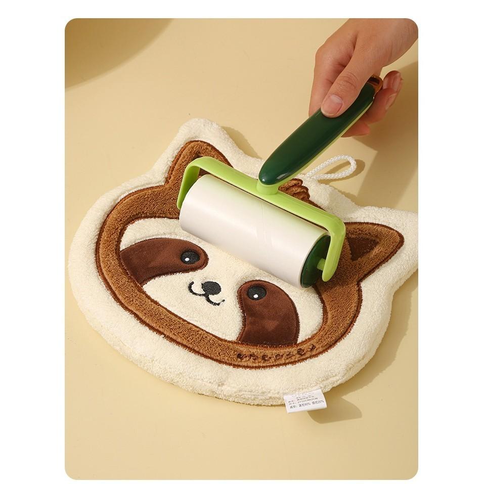 Asciugamano da appendere, simpatico cartone animato, animale, asciugamano in pile di corallo, spugna a doppio strato, super forte, assorbimento dell'acqua, asciugatura rapida, asciugamano multifunzionale