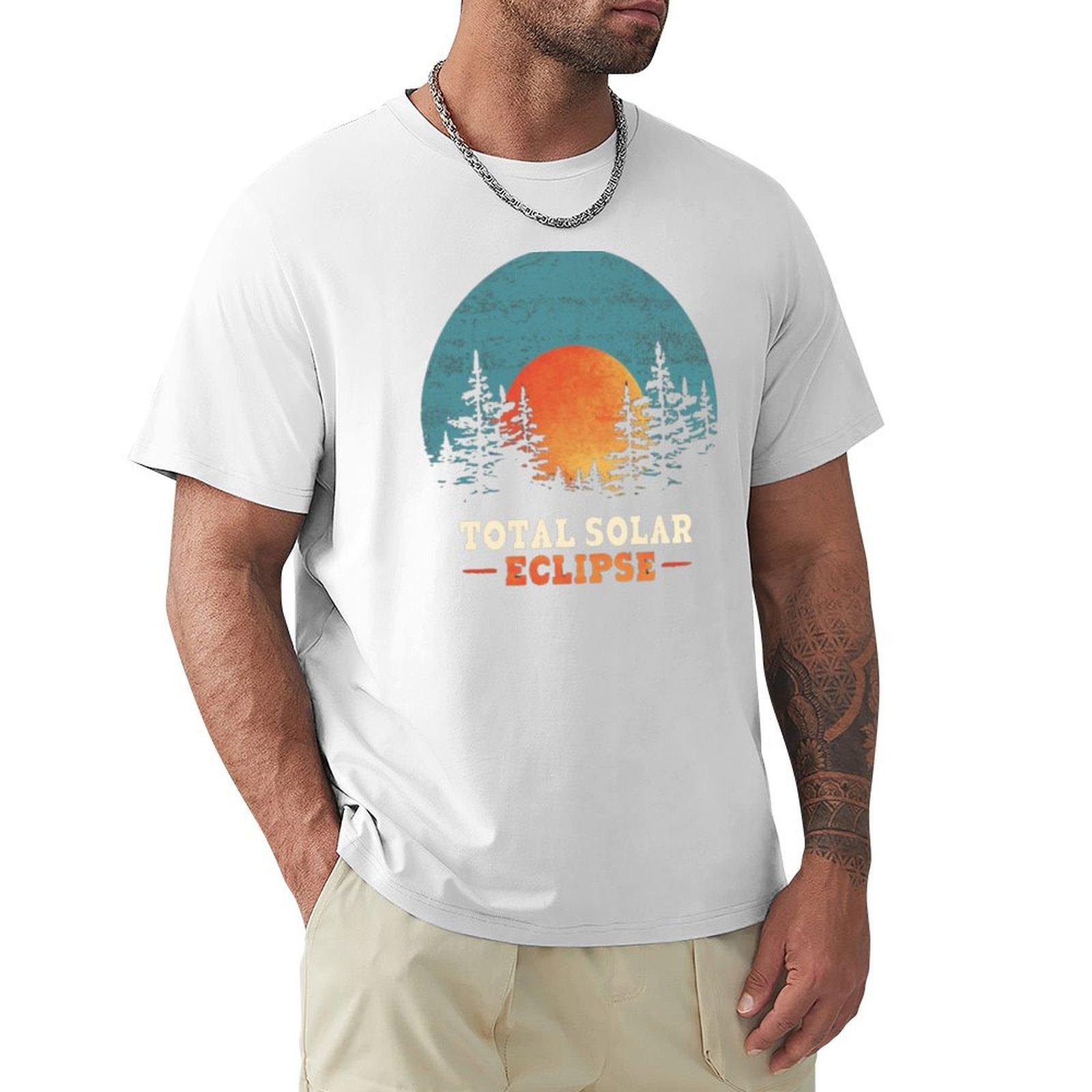 2024 Total Solar Eclipse April 8 Eclipse Eclipse 2024 Tshirt Functional Casual Short Sleeve Tee S