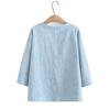 Embroidered Cotton Shirt Women's Large Size Spring and Autumn Tops, High-end Western Style Bottoming Shirt, Mother Shirt