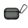 MagEasy Roam Case for AirPods Pro Frosted with Simple Wireless Charging with AirPods Pro 3 Translucent Black 3, Clear, Shockproof, Drop-Resistant,