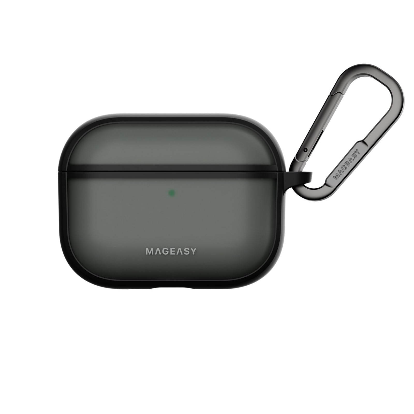 

Чохол MagEasy Roam для AirPods Pro Матовий з Простою Бездротовою Зарядкою з AirPods Pro 3 Напівпрозорий Чорний 3, Прозорий, Ударостійкий, Стійкий до Падінь,
