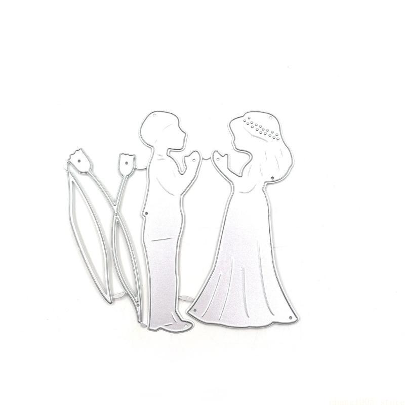QX2E Heart Cutting Dies Embossing Stencils Cards Decorations Wedding Metal Die Cuts