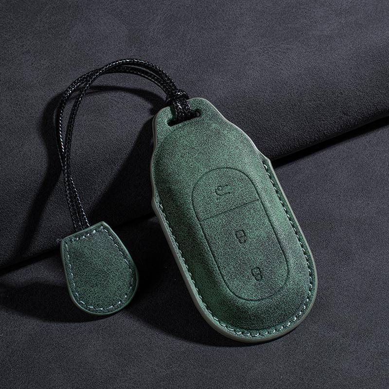 Fit For Leapmotor T03 B10 C10 C01 C11 C16 Car Key Card Holder Smart Card Case Suede Protective Shell