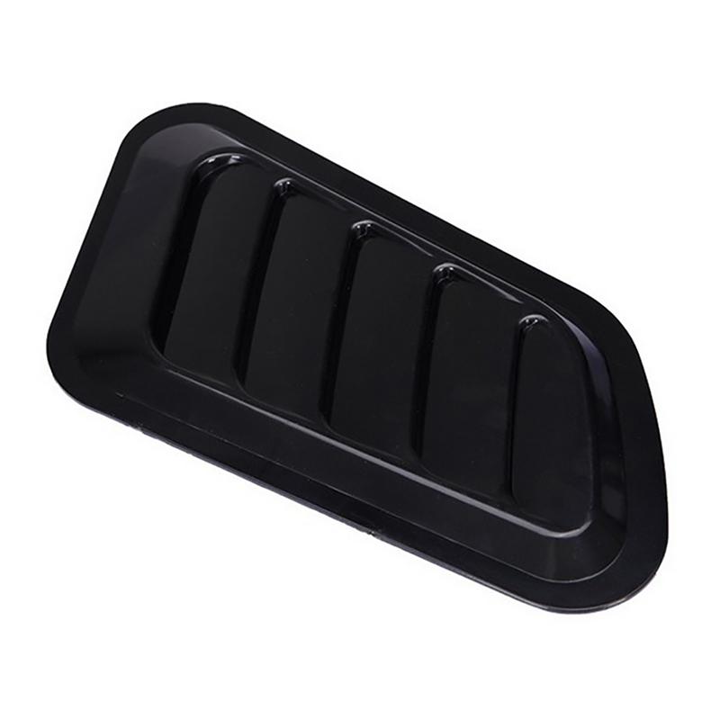 

Universal Car Bonnet Hood Vent Louver Scoop Cover Air Flow Intake Glossy Black
