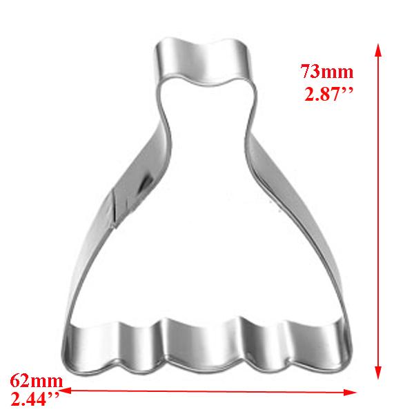 Wedding Dress Metal Cookie Cutters Couple Fondant Cake Decor Princess Cupcake Chocolate Biscuit Mould Patisserie Reposteria