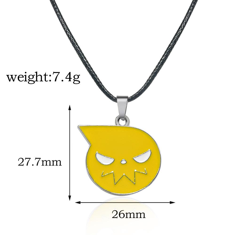 Anime Soul Eater Halskette Totenkopf Metall Anhänger Abzeichen Cosplay Requisiten Für Frauen Männer Fans Schmuck Zubehör Anhänger Geschenke