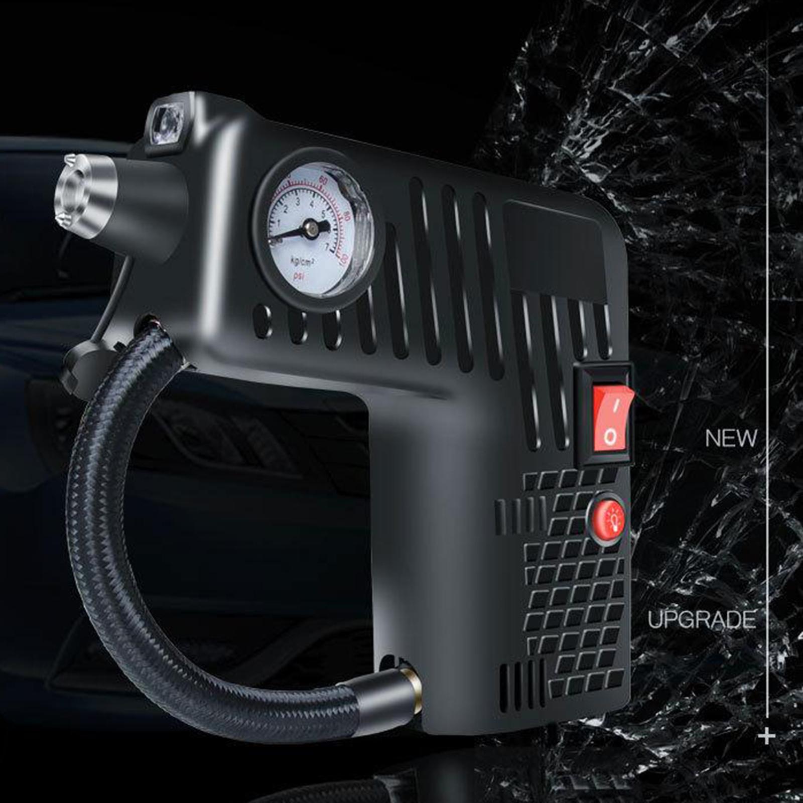 

LED Light Electric Air Pump for Auto Tire Camping Inflatable Cushions Boat чёрный