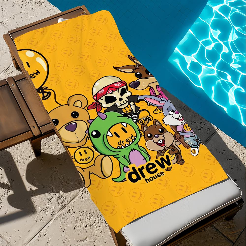 D-Drew LOGO H-House Towel Beach Quick Dry Soft Pool Towels Gift for Travel Gym Shower Camping sports