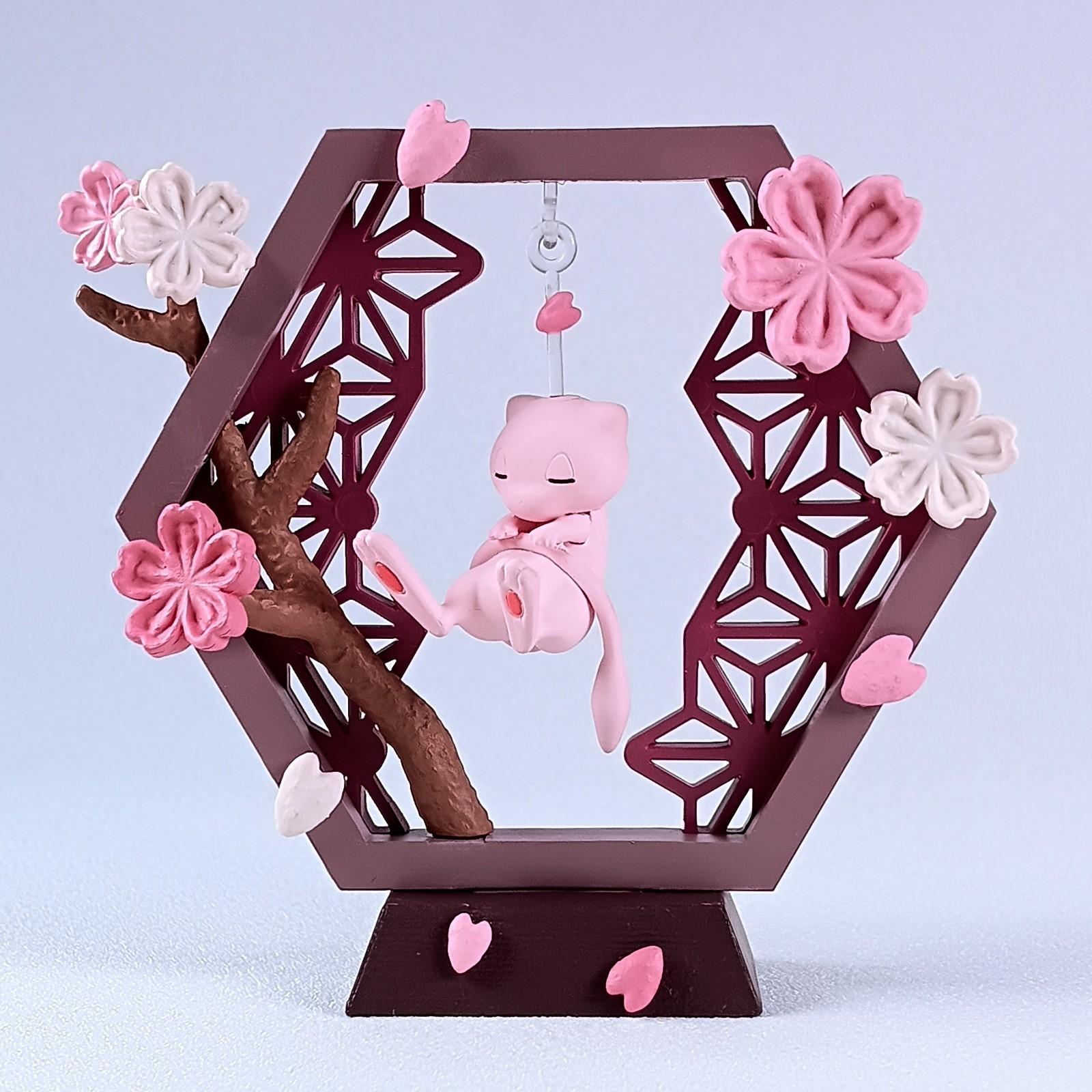 Mew Pokemon Re-ment Funwari Yurarin Kazari Figure Japan