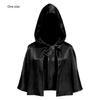 Premium Satins Hooded Cape Medieval Costume Cloak Anime Cosplay Wrap For Theater Production And Fantasy Event