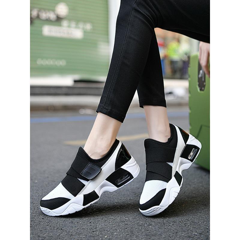 Women's Breathable Mesh Slip On Sneakers Air Cushion Non Slip Casual Sports Shoes