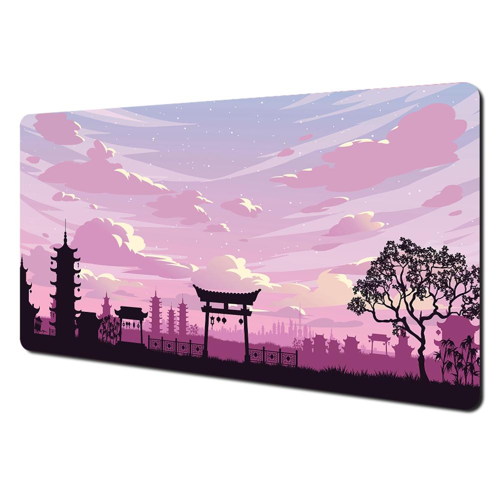 Full moon and night view theme Mouse Pad Desk Mat Stitched Edge NonSlip Durable pad for computer mouse Gaming pads tapis souris