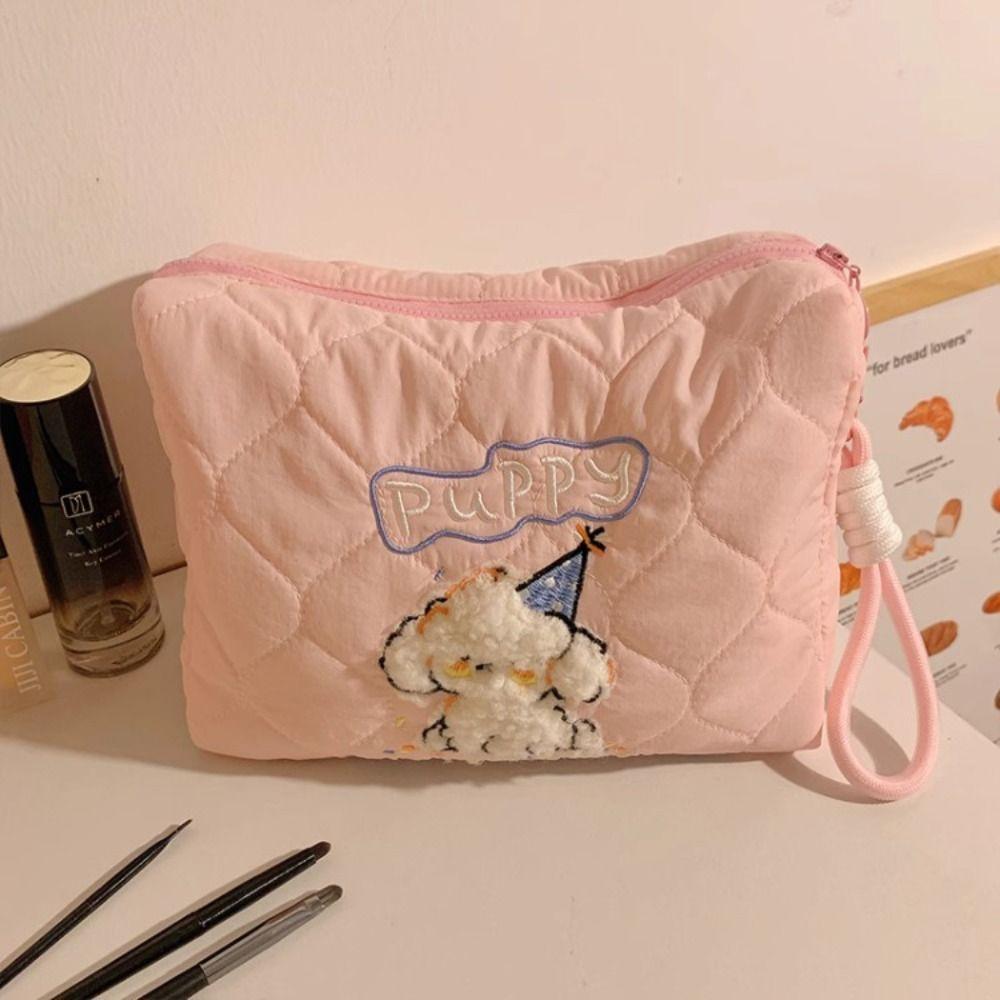 INS Bear Storage Bag Korean Style Portable Makeup Bag Handbag Handheld Wash Bag  Outdoor