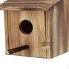 Bird House, Outdoor Box, Blue Wooden Box Birds Nest for Outside Garden Viewing