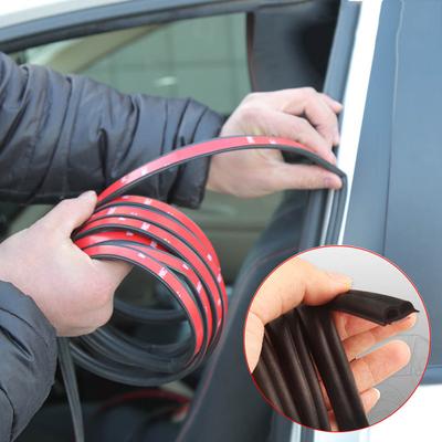 Car Door Seal Rubber Strip 10m/8m/5m Strong Adhesive Auto Door Sealant B Type Anti Dust Noise Wind Car Door Sealing Strip Tape