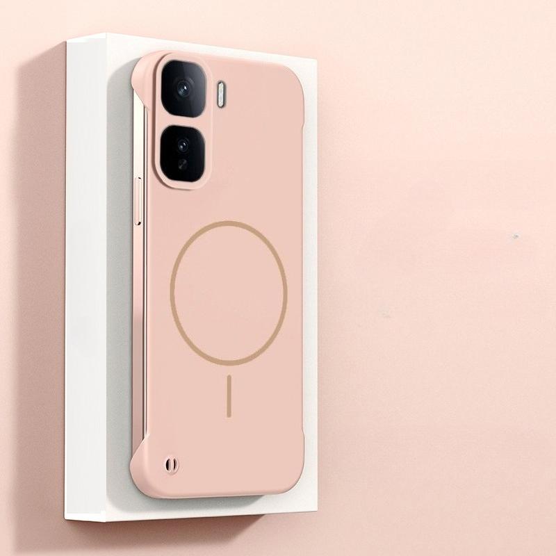 For Magsafe Frameless Case For VIVO IQOO Neo 11 Ultra Thin Hard PC Frosted Wireless Charging Shockproof Back Case for IQOO Neo11