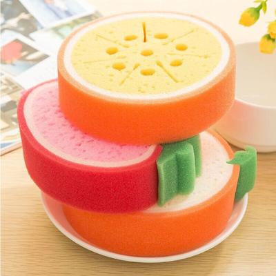 3 Stücke Waschen Geschirrtuch Obst Form Lumpen Verdicken Scheuerschwamm Küche Reinigung Geschirrtücher Schwamm Tuch Scheuer