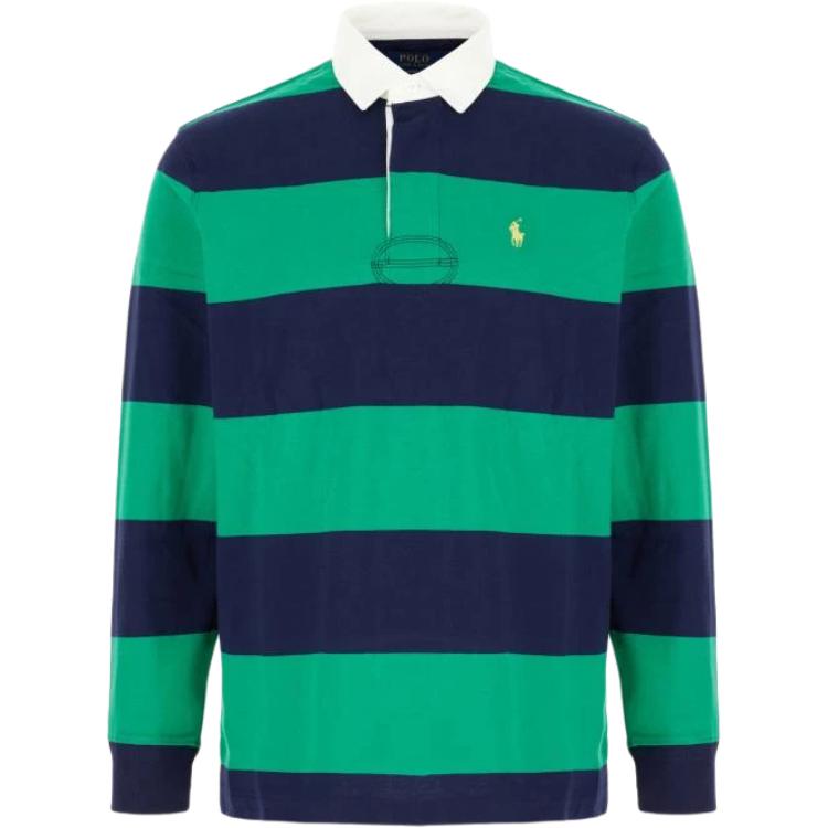 

Polo Ralph Lauren Лого Поло в полоску с длинным рукавом Мужские топы Разноцветный 710900566-015 S