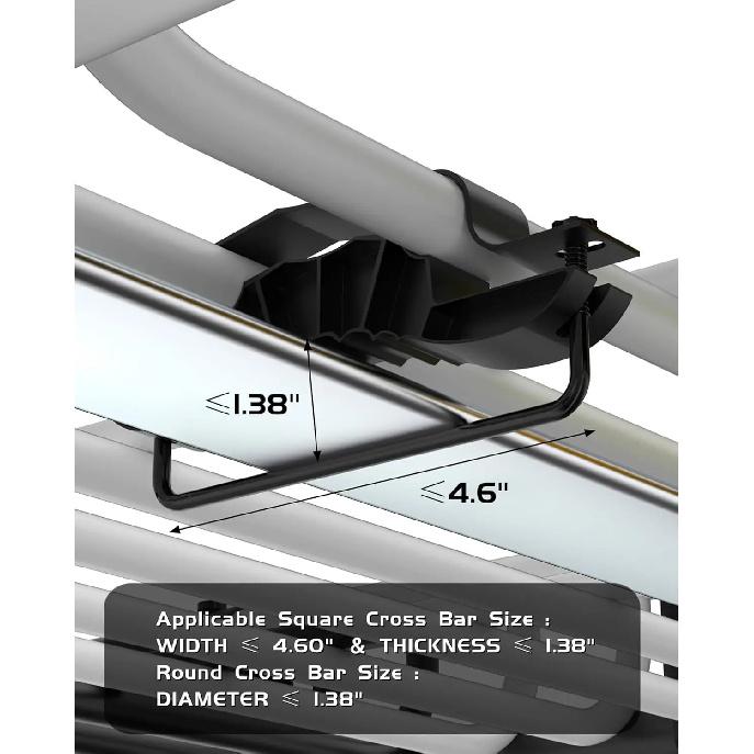 64 X 39 Inch Universal Roof Rack Basket, 200 Lbs Capacity Cargo Carrier with Wind Fairing for SUV, Truck, RV & Vehicle Roof Rack
