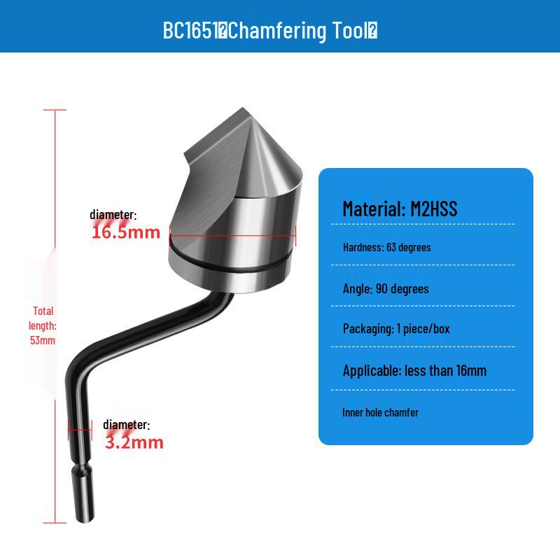 Stainless Steel and Copper Deburring Chamfering Tool for Inner Holes