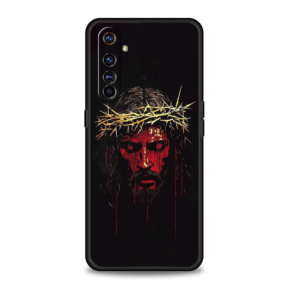 Bible Jesus Christ Cross Phone Case For Realme 12 11 10 9 8 5G 7 6 GT5 GT3 GT2 Pro Plus C21 C11 C25 C35 GT Neo 2 3 3T 5 Cover