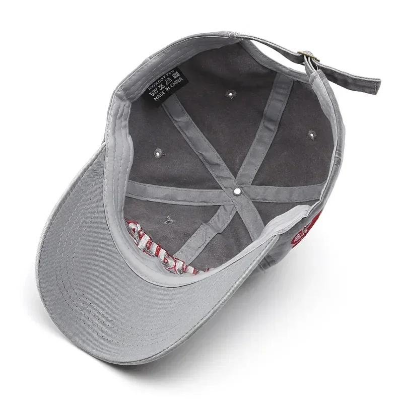 1/6Pcs/Set Embroidered Baseball Cap For Women Men New Spring Summer Sunhat Retro Washable Sport Snapback Cap Hip Hop Fishing Hat