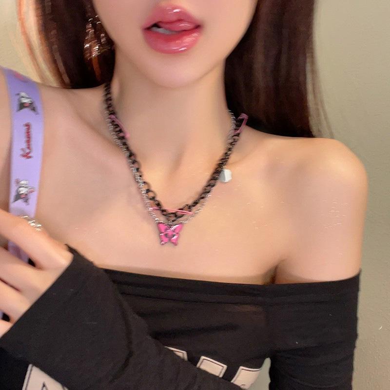 Light luxury elegant pearl water drop fringed rhinestone collarbone chain fashion temperament celebrity high sense necklace new trend