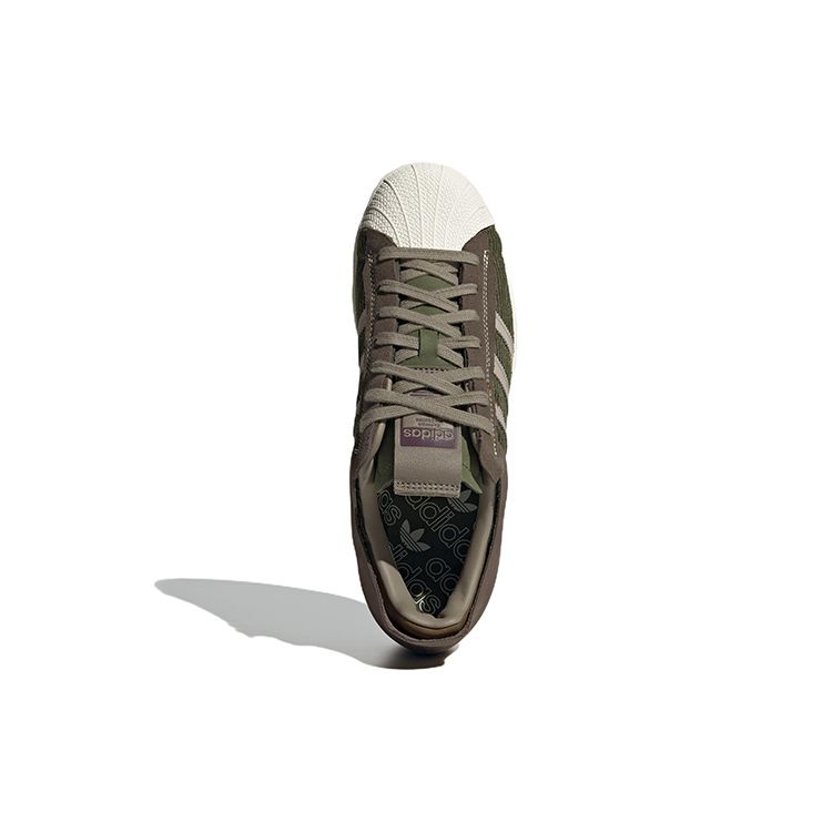 Adidas Originals Superstar Ws2 Comfortable Lightweight Durable Low-Top Skate Shoes Unisex Sneakers Brown GY0010