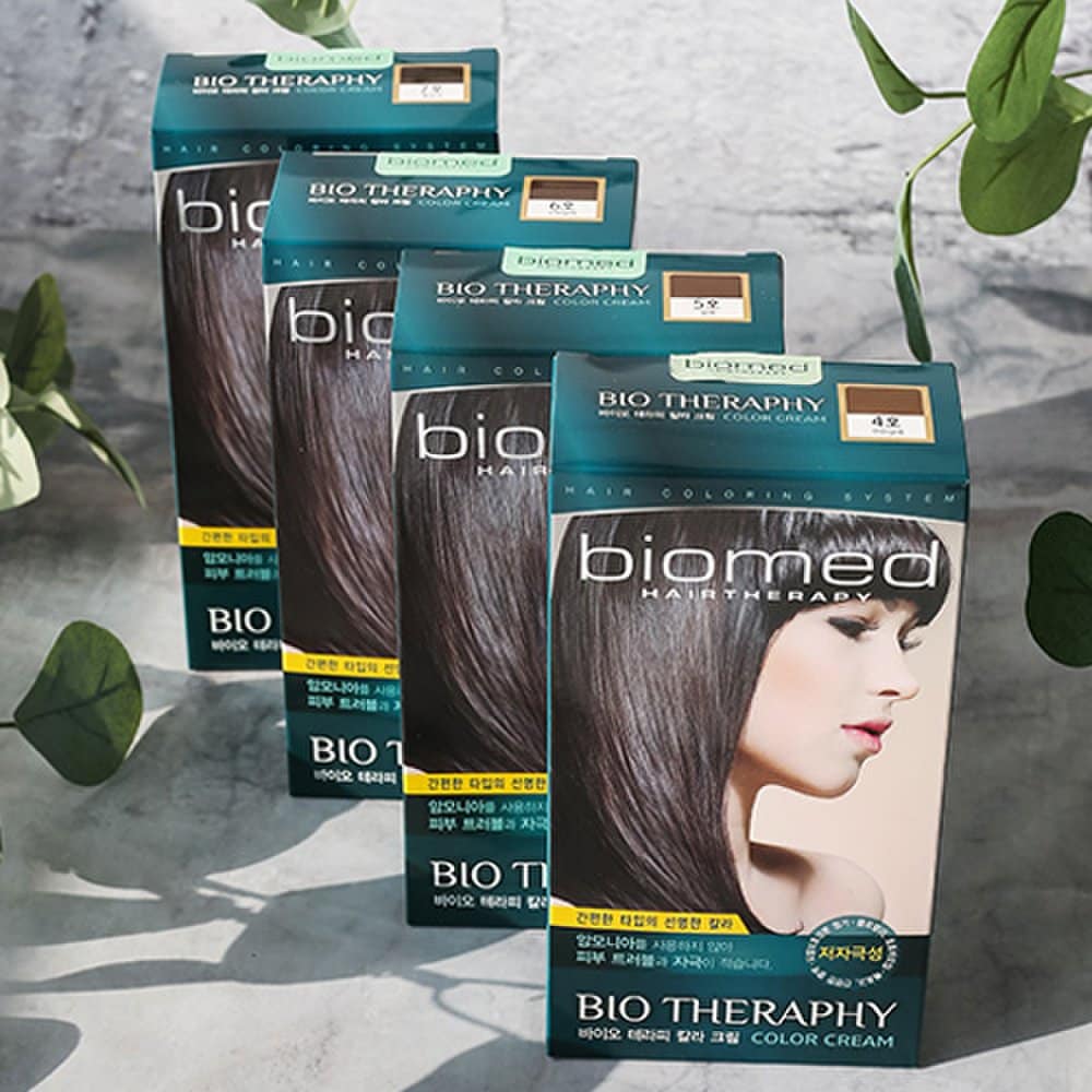 

Biomed Color Cream Gray Hair Dye 50g No. 4 Light Brown
