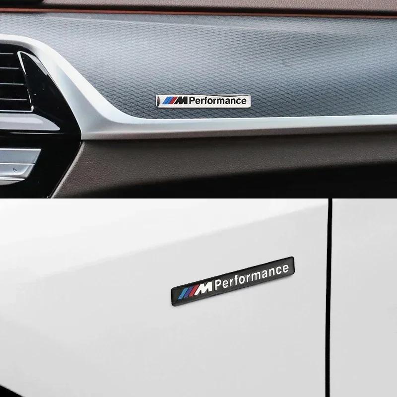 1pcs Metal Car Interior Emblem Sticker For BMW M Performance F10 F07 E90 E60 F30 E89 E85 E91 E92 X1 X3 X4 X5 X6 1 3 5 7 Series