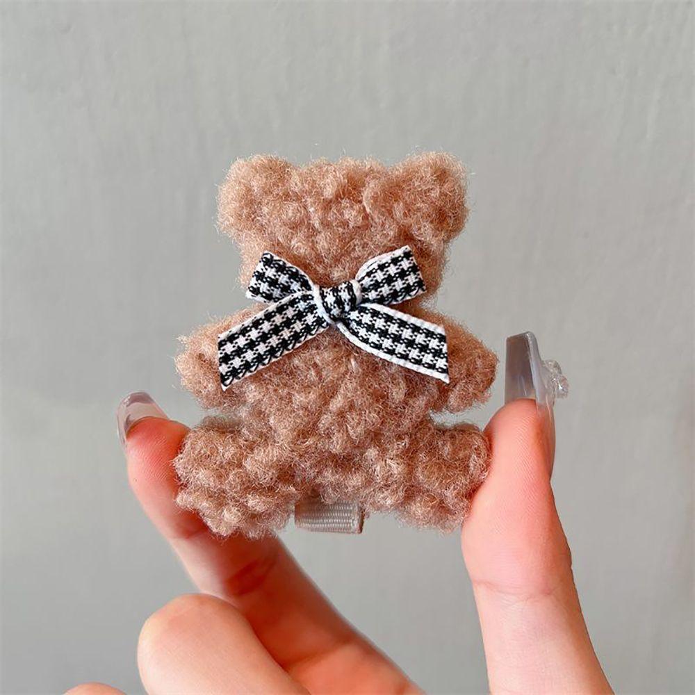 Headdress Female Cartoon Korean Style Barrettes Bear Hairpin Women Hair Clips Hair Accessories