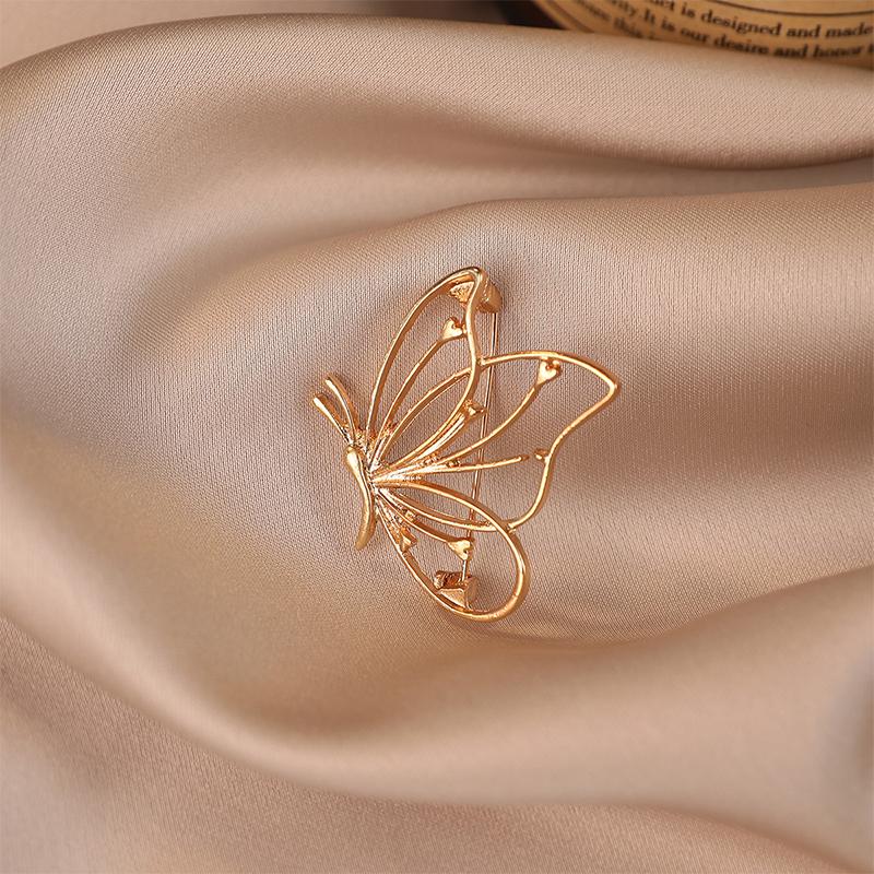Металлическая брошь-бабочка Модная ретро брошь-булавка для одежды Аксессуар против раскрытия