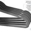 European & American Non-Slip Flocked Magic Wardrobe Clothes Hangers 