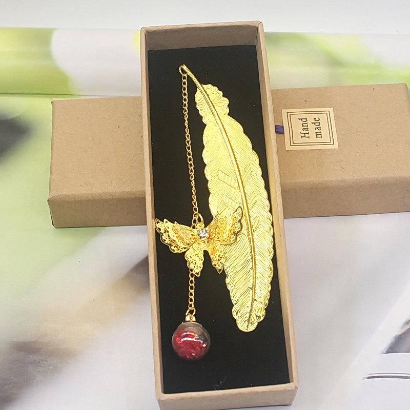 

2024 Латунна закладка-перо в китайському стилі - Креативний культурний подарунок золотий