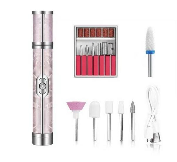 Rechargeable Electric Nail Grinder Polisher Cuticle Remover Manicure Tool - Cross-border Compatible