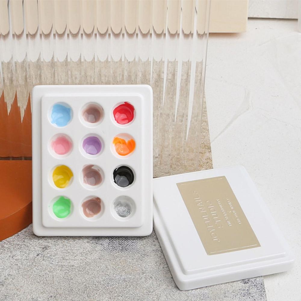 Manicure Empty Watercolor Palette Nail Art Color Palette Nail Polish Palette Nail Pigment Holder