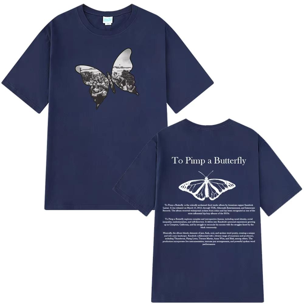 Kendrick Lamar To Pimp A Butterfly T-shirt Harajuku Uomo Donna Moda T-shirt Estive Manica Corta Casual Streetwear