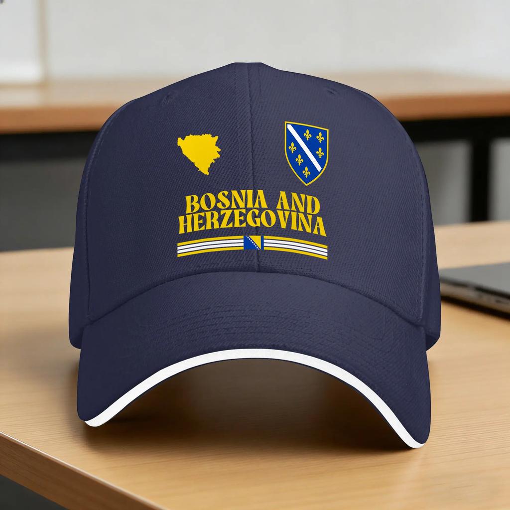 Bosnia and Herzegovina Flag Baseball Cap  Fashion Hip Hop Hats Summer Unisex Adult Running Hippie Baseball Caps