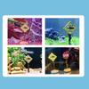 Harz Aquarium Dekoration Ornamente Künstliches Hai Warnschild Landschaftszubehör für Aquarium Hintergrund