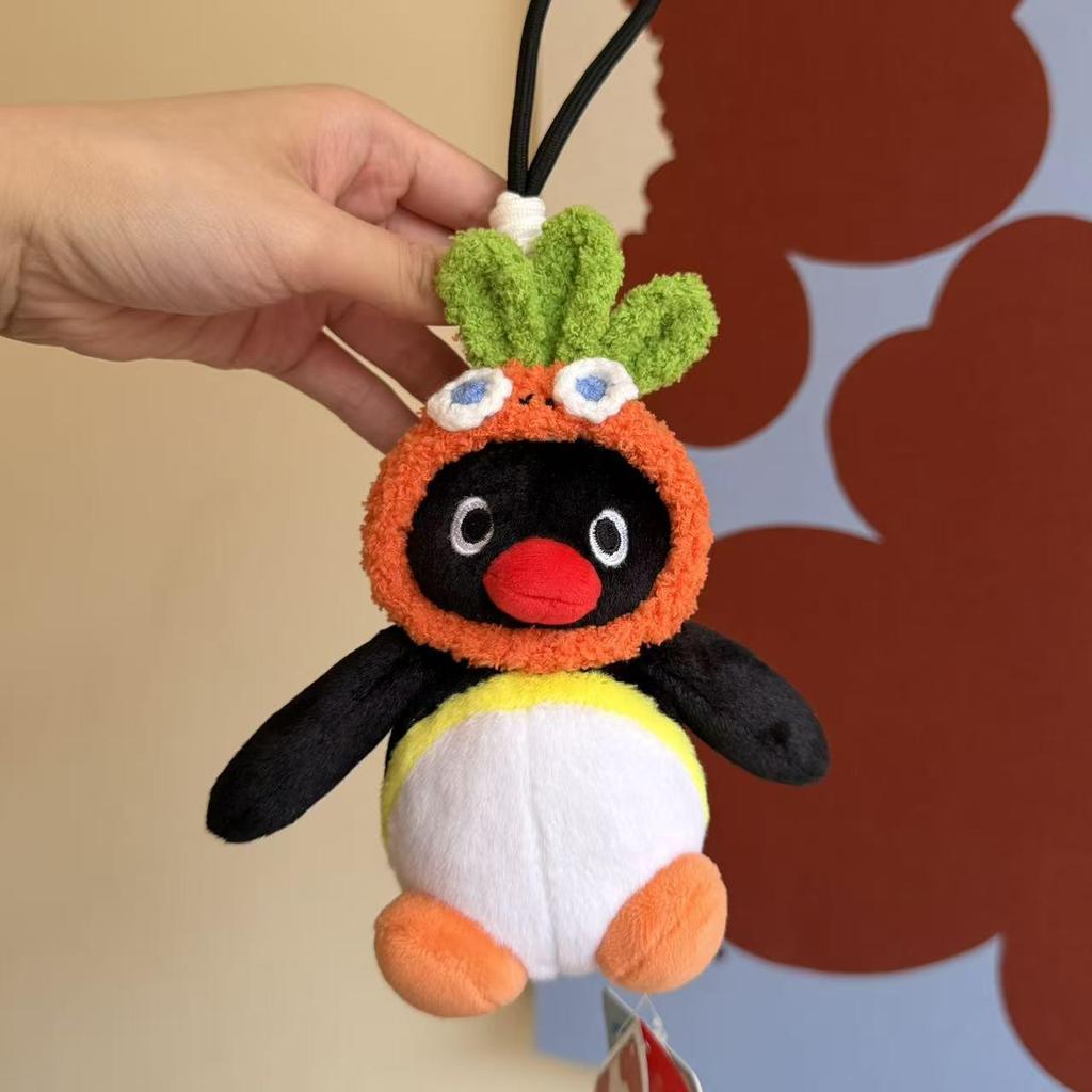 Genuine Penguin Family Bag Charm - Autumn/Winter Series Plush Toy Keychain