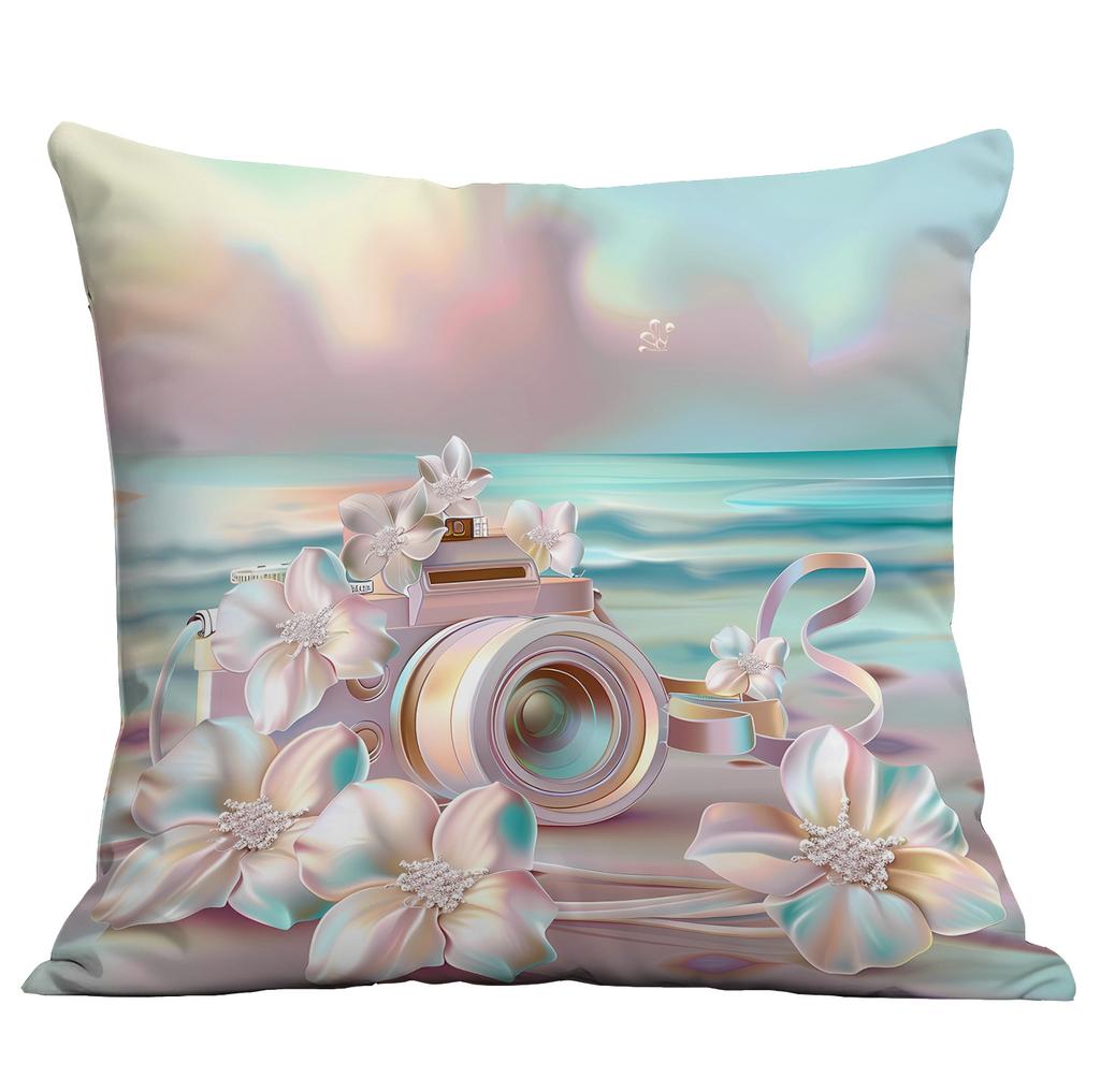 New Beautiful, Romantic and Colorful Beach Pillowcase Marine Life Peripheral Cushion Pillowcase