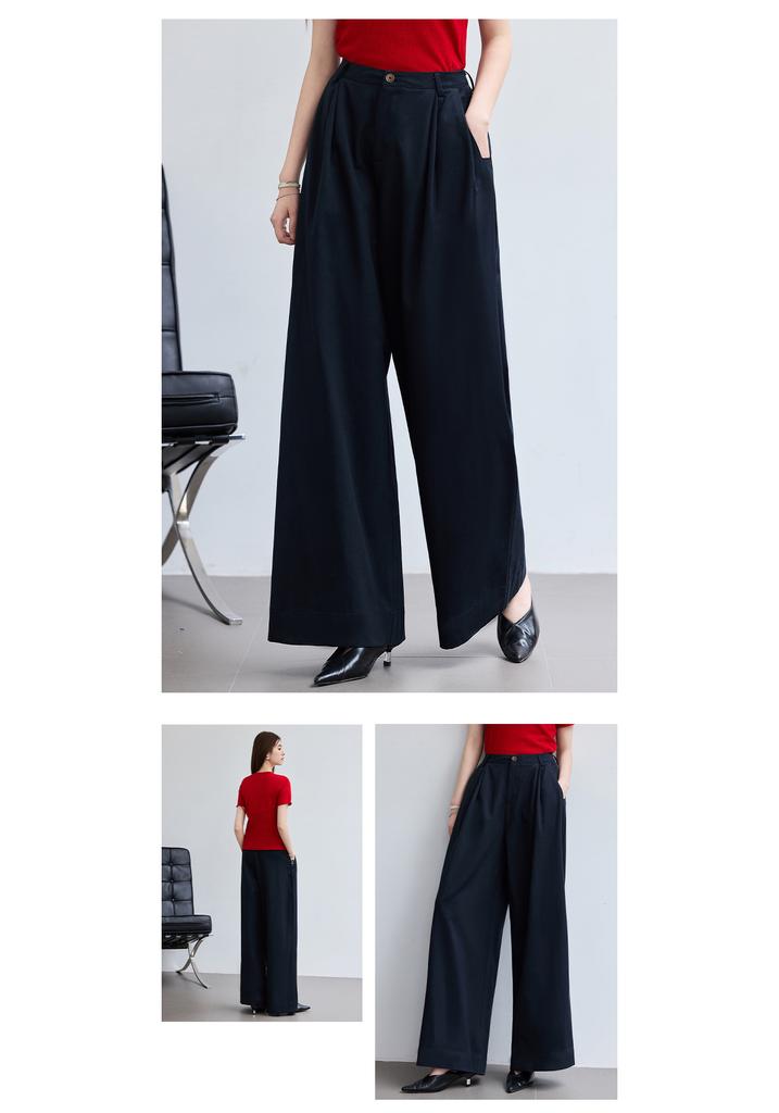 Zero Binding Feeling "Laisai" Wide Leg Pants