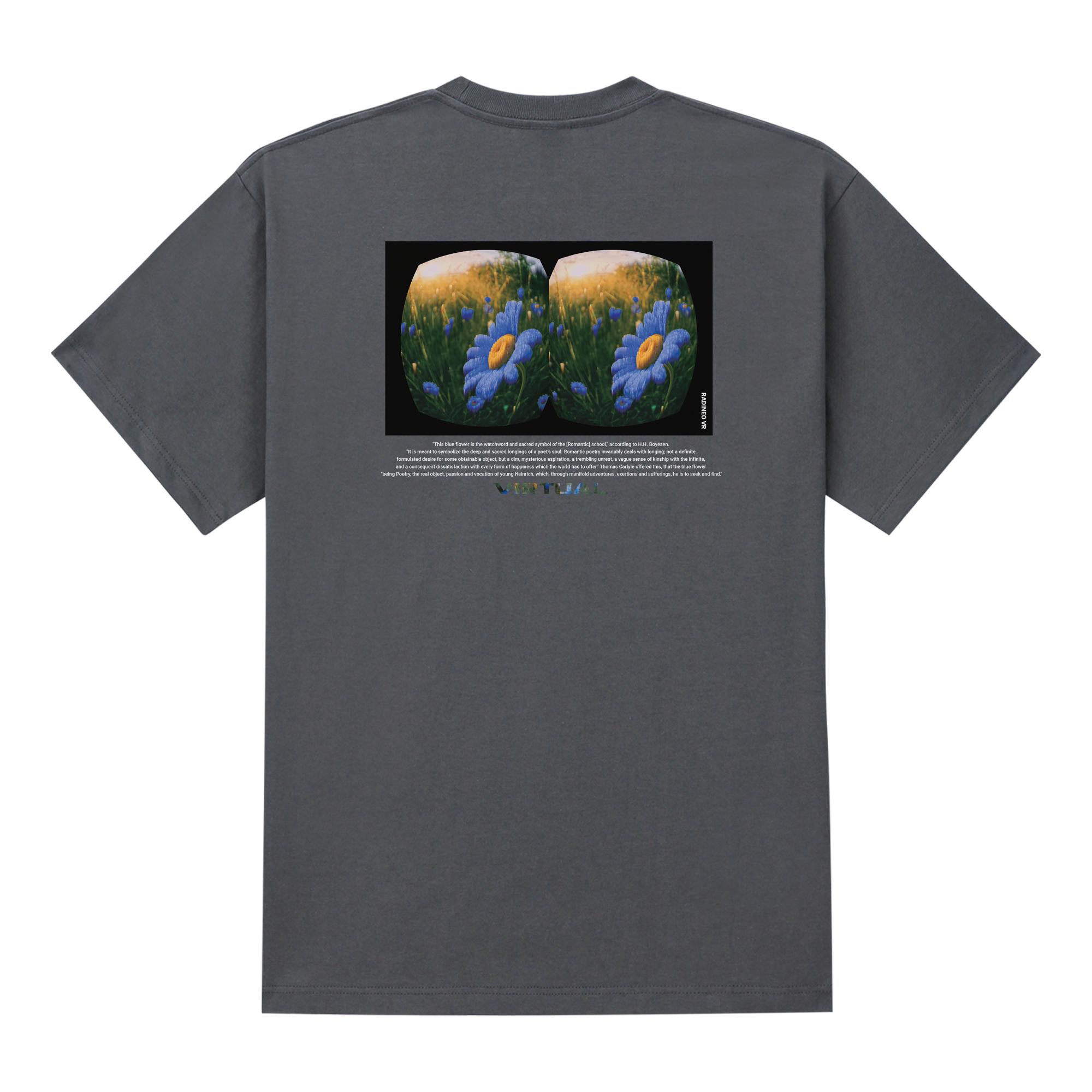 Radineo Virtual Flower Short Sleeve T-Shirt Gray L