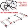 51 * 19.7 In Aluminum Alloy For MTB Road Bike Bike Roller Trainer Stand Bicycle Indoor Exercise Bike Training Silent Folding Trainer