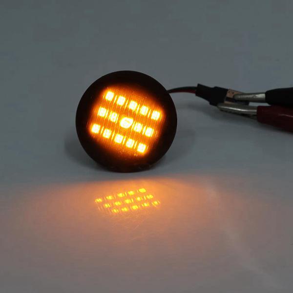 Fiat Punto Black ABS Fender Light Turn Signal (1 Pair)