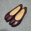 Spot Women's 2024 New Pleated Split-Toe Ballet Flats with Bow